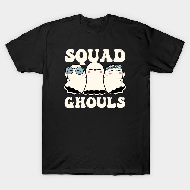 Squad Ghouls Halloween Cute Ghosts by Tobe Fonseca T-Shirt by Tobe_Fonseca